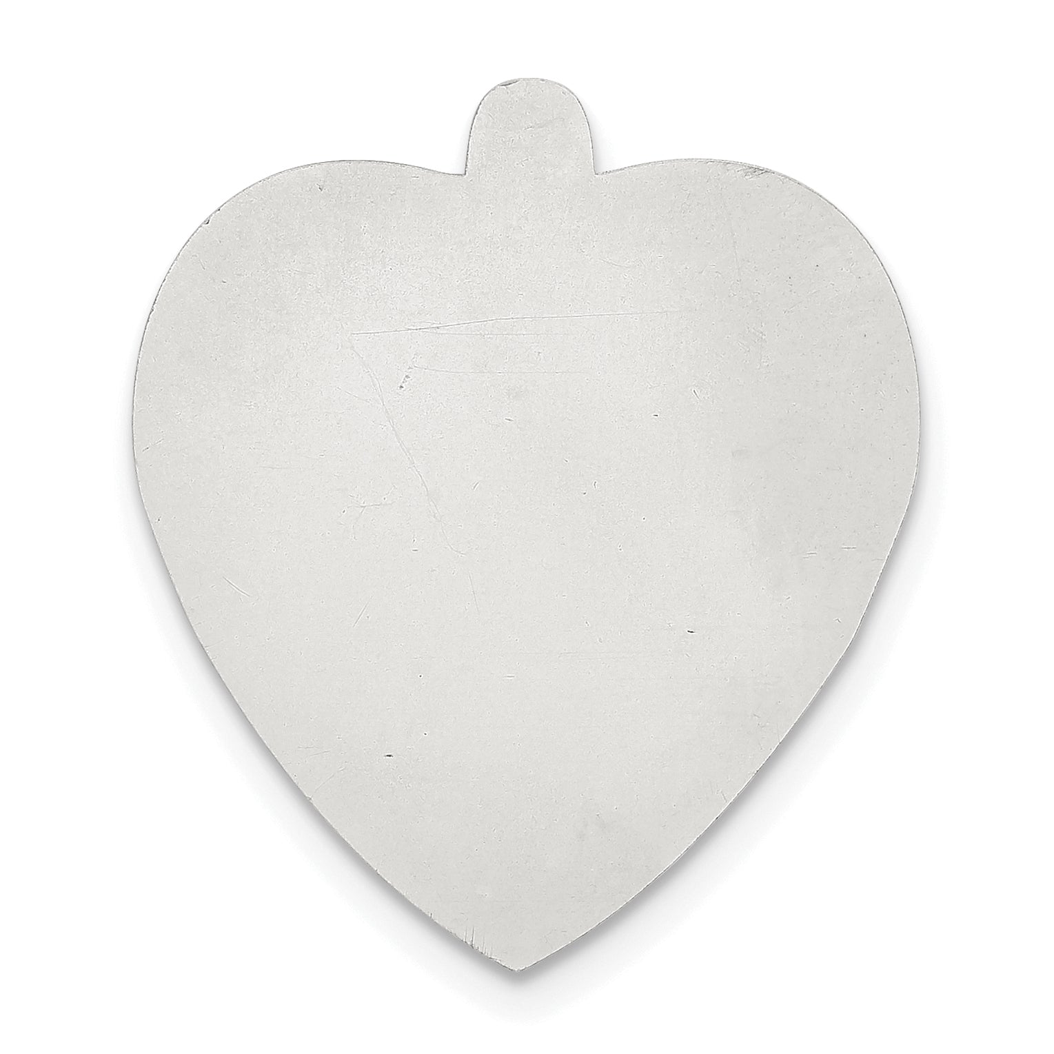 Sterling Silver Heart Shape w/Eyelet Stamping
