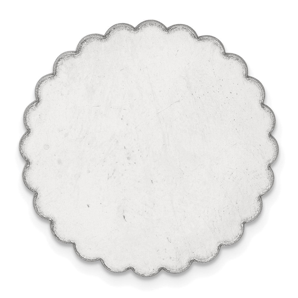 Sterling Silver Scalloped Circle Stamping