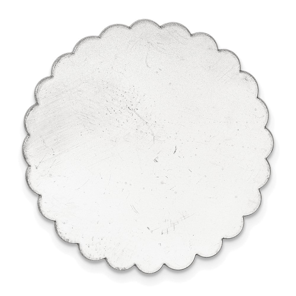 Sterling Silver Scalloped Circle Stamping