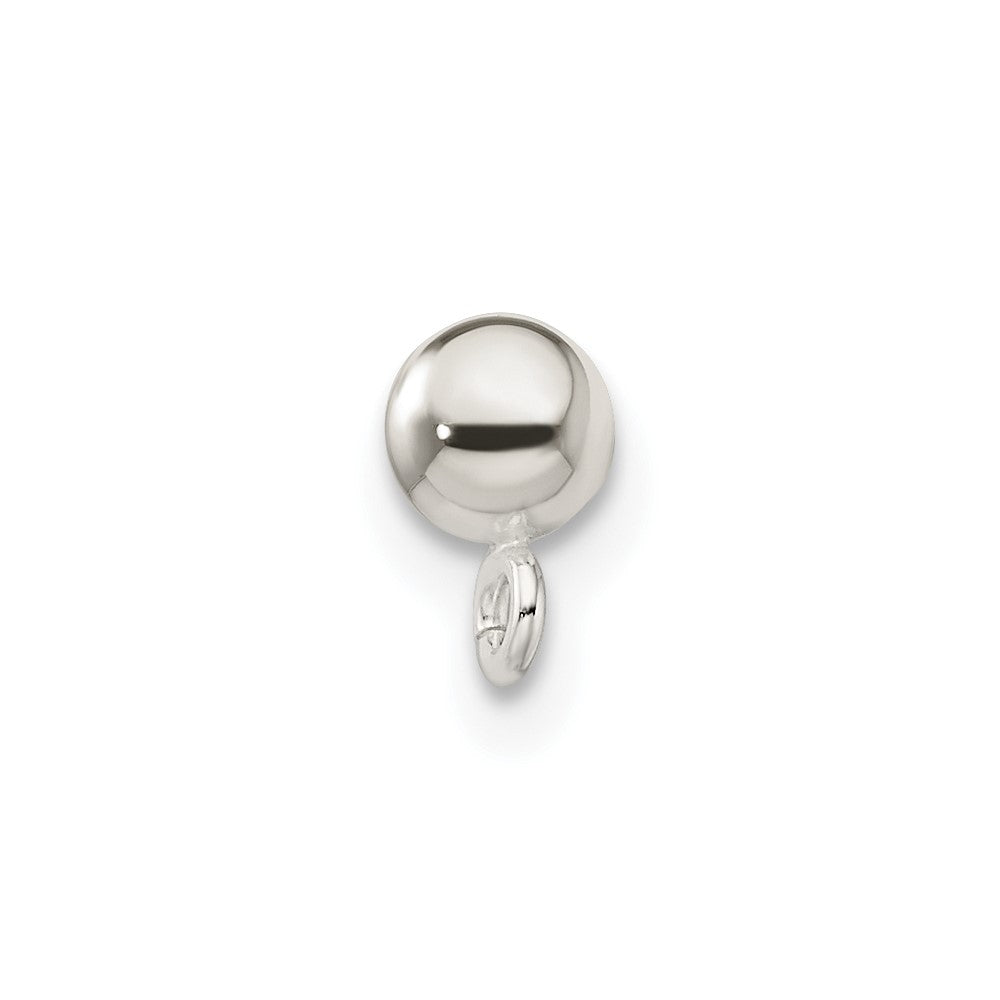 Sterling Silver Polished 4.0mm Ball w/ Ring Earring