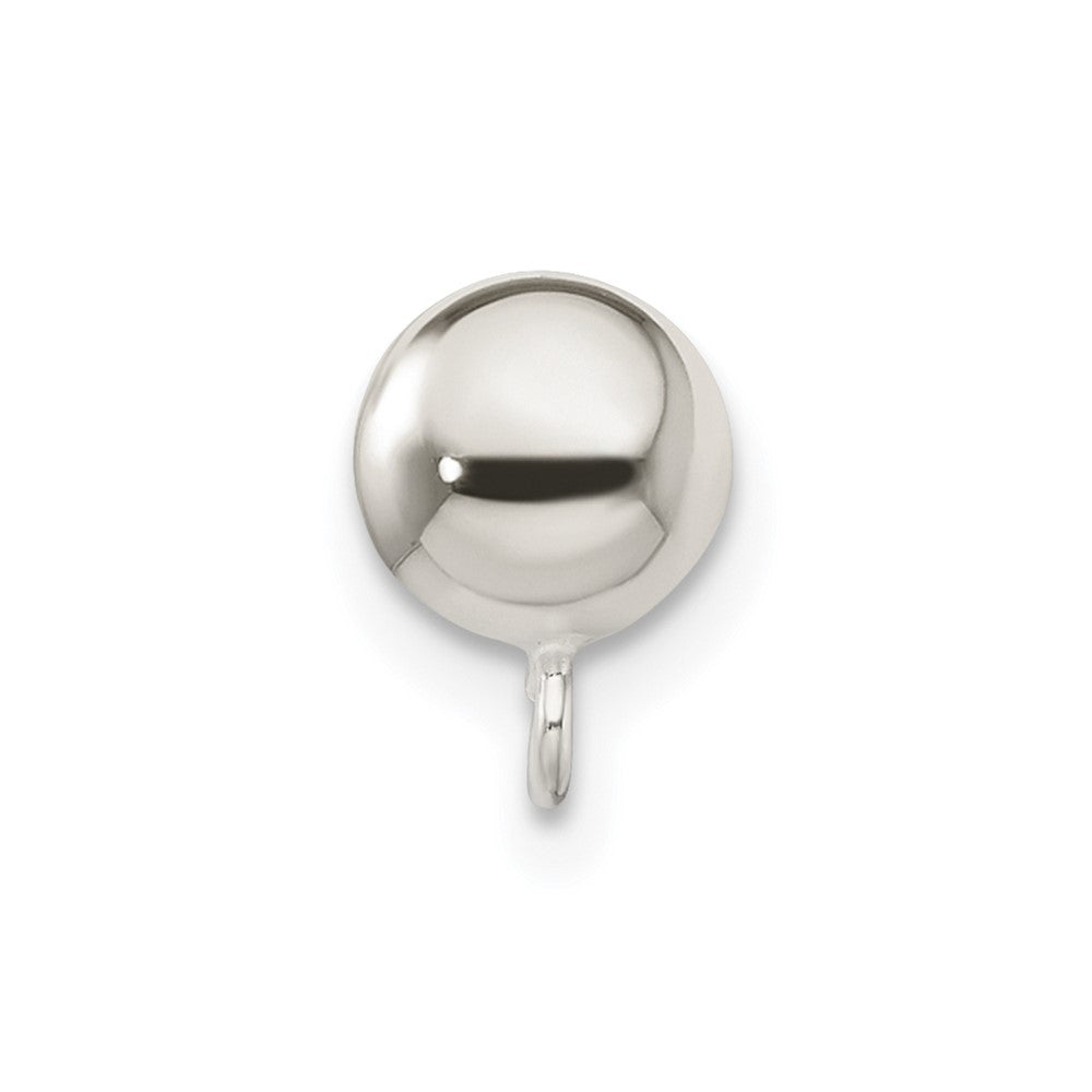 Sterling Silver Polished 6.0mm Ball w/ Ring Earring