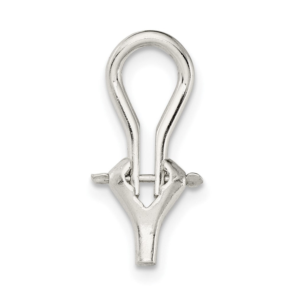 Sterling Silver .70 x .33 inch Omega Clip Earring Component