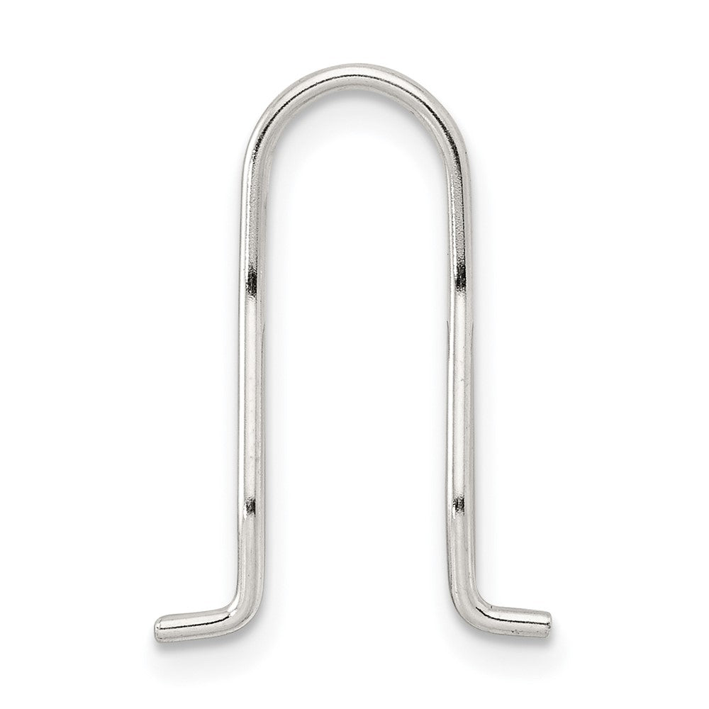 Sterling Silver .75 x .46 inch Omega Wire Earring Component