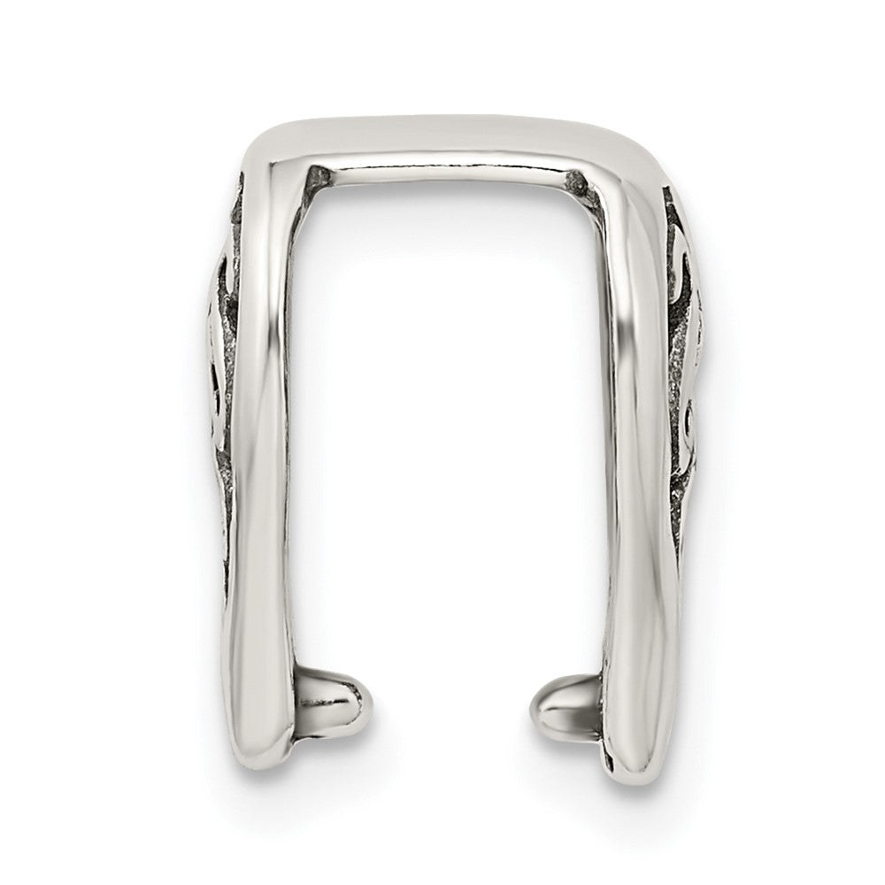 Sterling Silver 7.0mm Fancy Antiqued Casted Bail