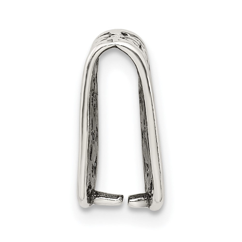 Sterling Silver 4.0mm Fancy Antiqued Casted Bail