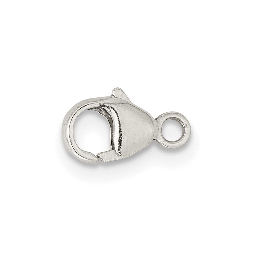 Sterling Silver 9.3 x 4.6mm Fancy Lobster w/ Jump Ring Clasp