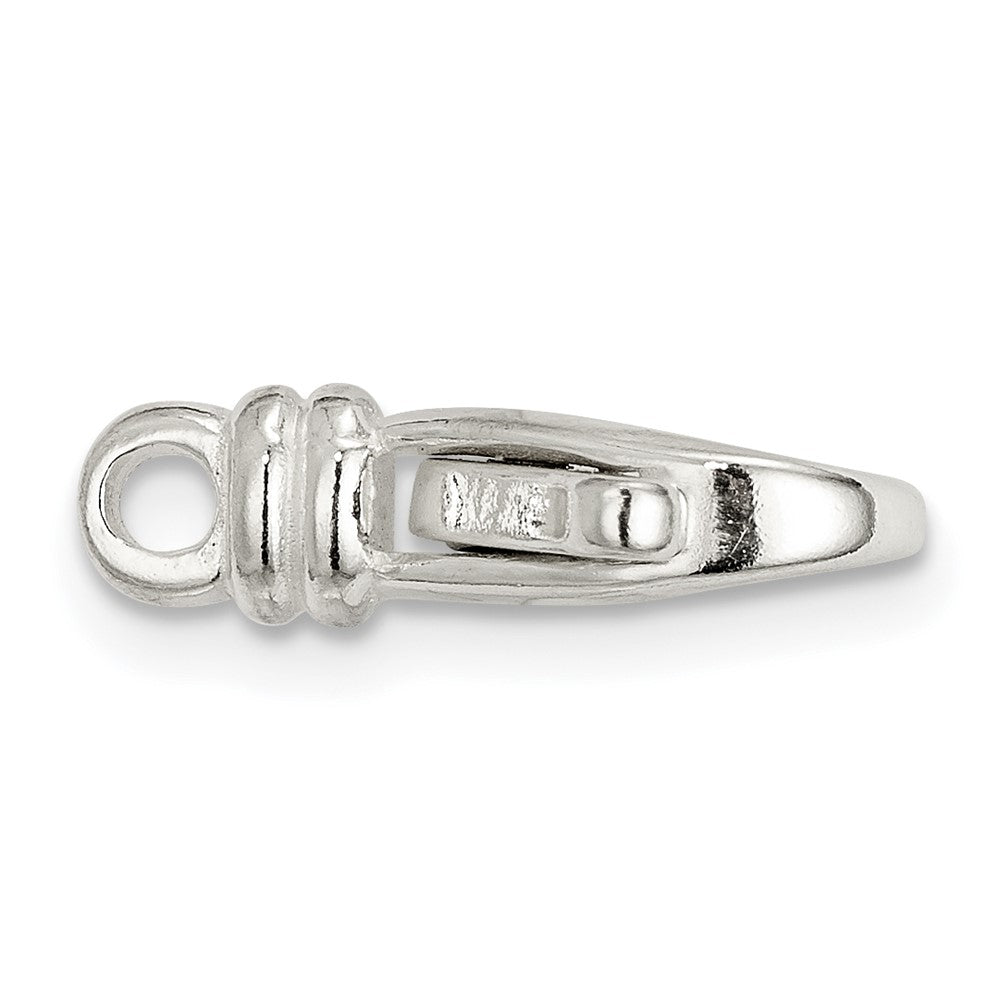 Sterling Silver 16.5 x 7.2mm Fancy Lobster Clasp