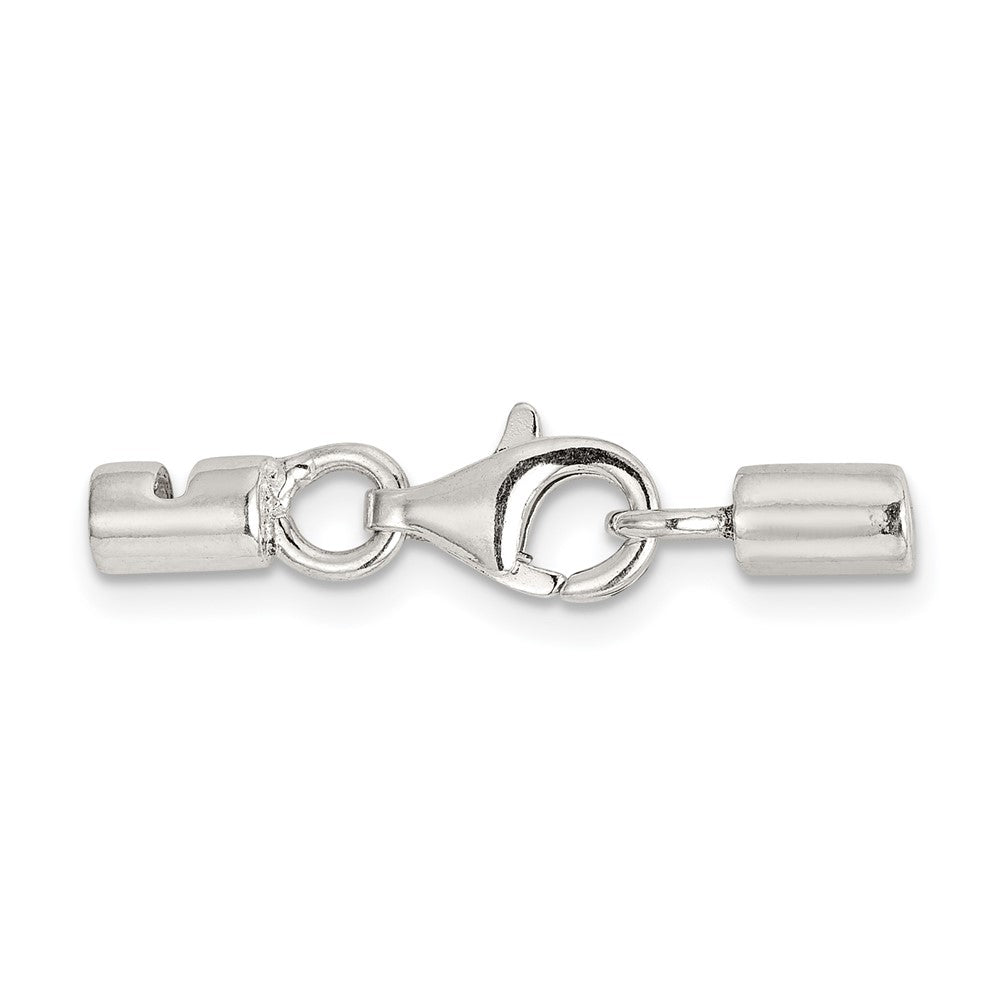 Sterling Silver 24 x 6mm Lobster w/ Endcaps Clasp