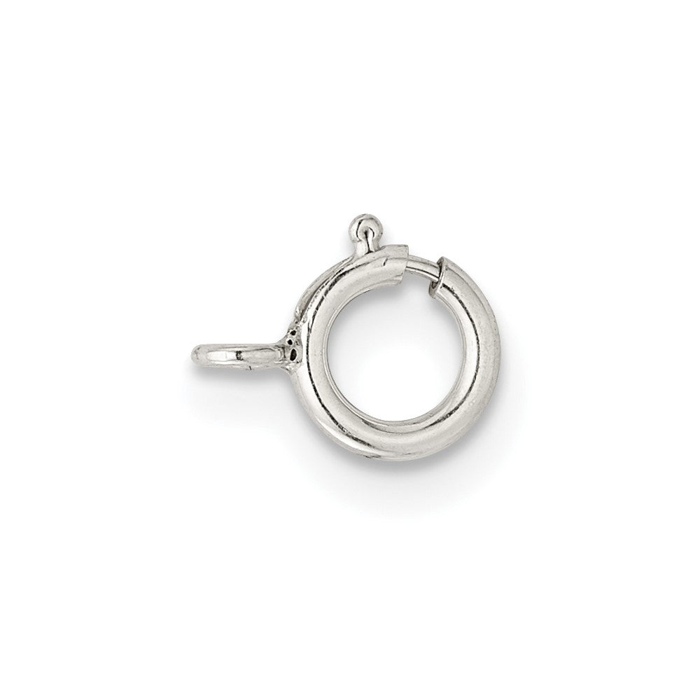 Sterling Silver 5.5mm Spring Ring w/ Open Ring Clasp