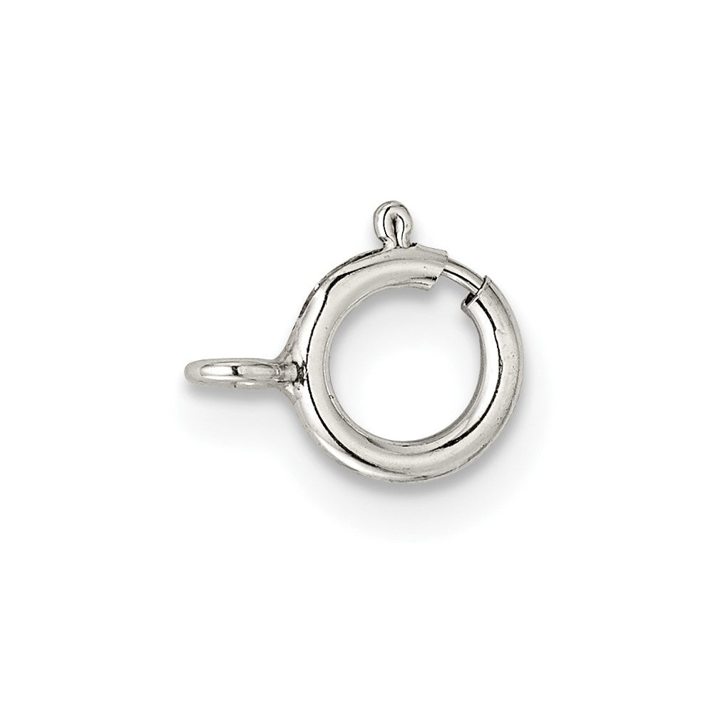 Sterling Silver 6.0mm Spring Ring w/ Open Ring Clasp