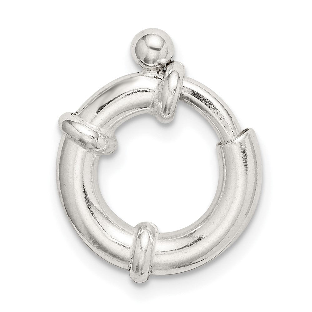 Sterling Silver 14.0mm Fancy Spring Ring Clasp