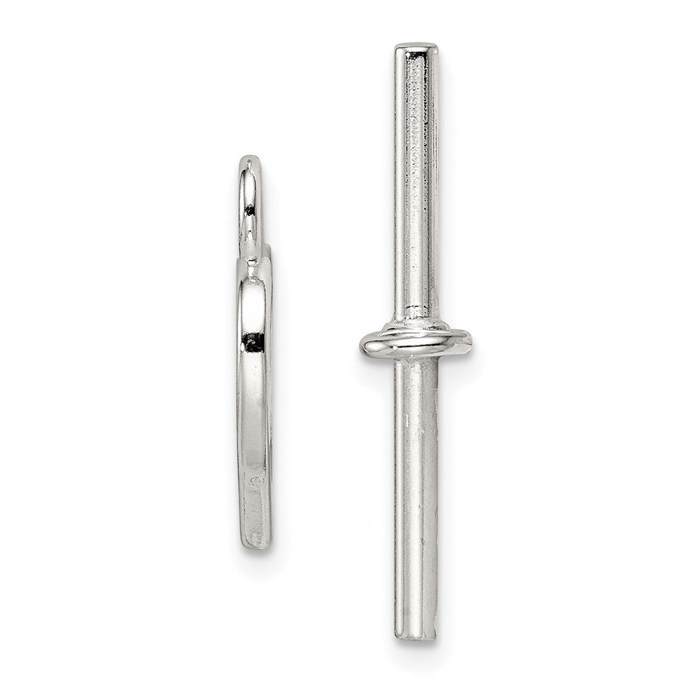 Sterling Silver Heart Toggle Set