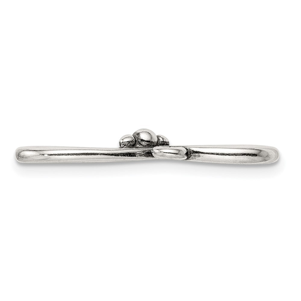 Sterling Silver 27 x 12.3mm Antiqued S Hook