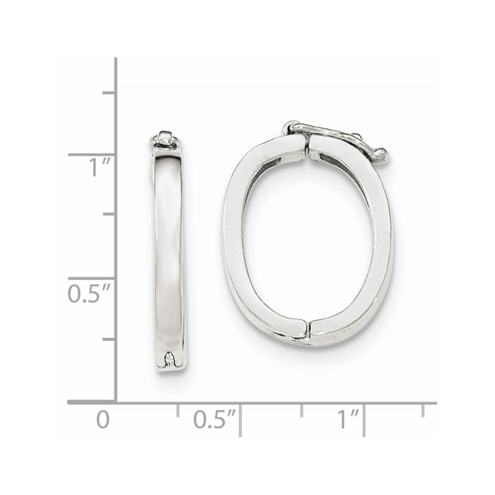 Sterling Silver 22.1 x 17.2mm Multi-Strand Pearl Shortener