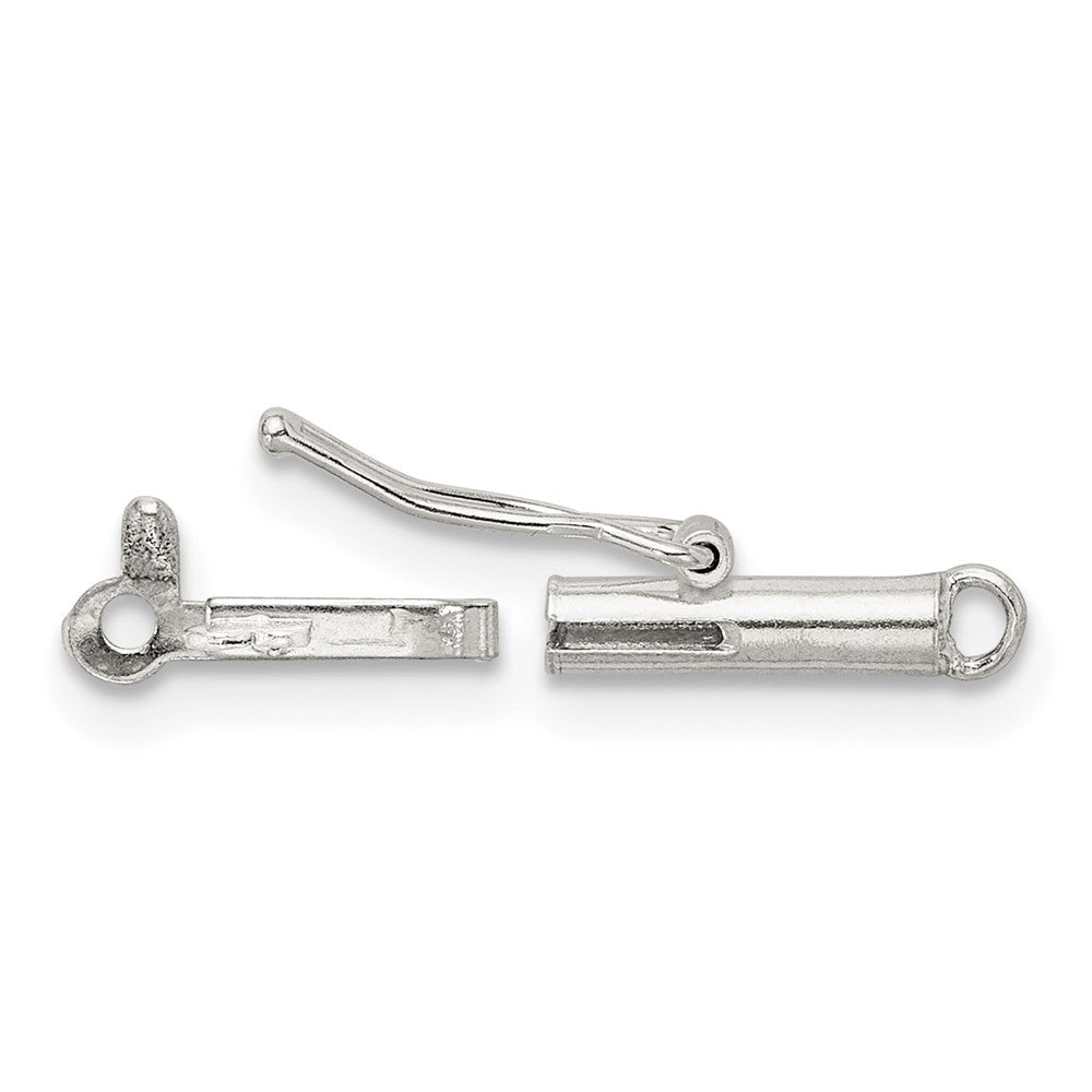 Sterling Silver 2 x 8.3mm Polished Barrel Clasp