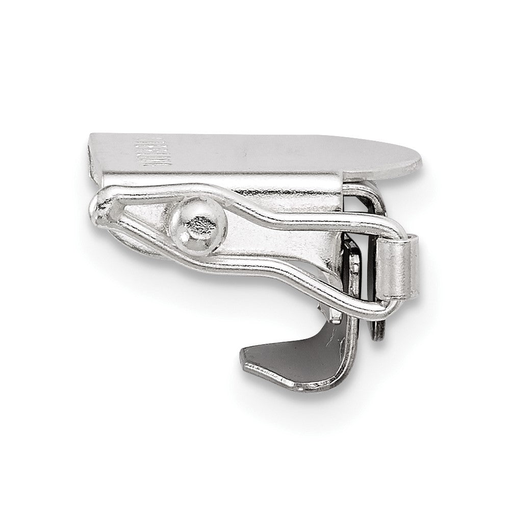 Sterling Silver 11.4 x 10mm Fold Over Tongue Box Clasp