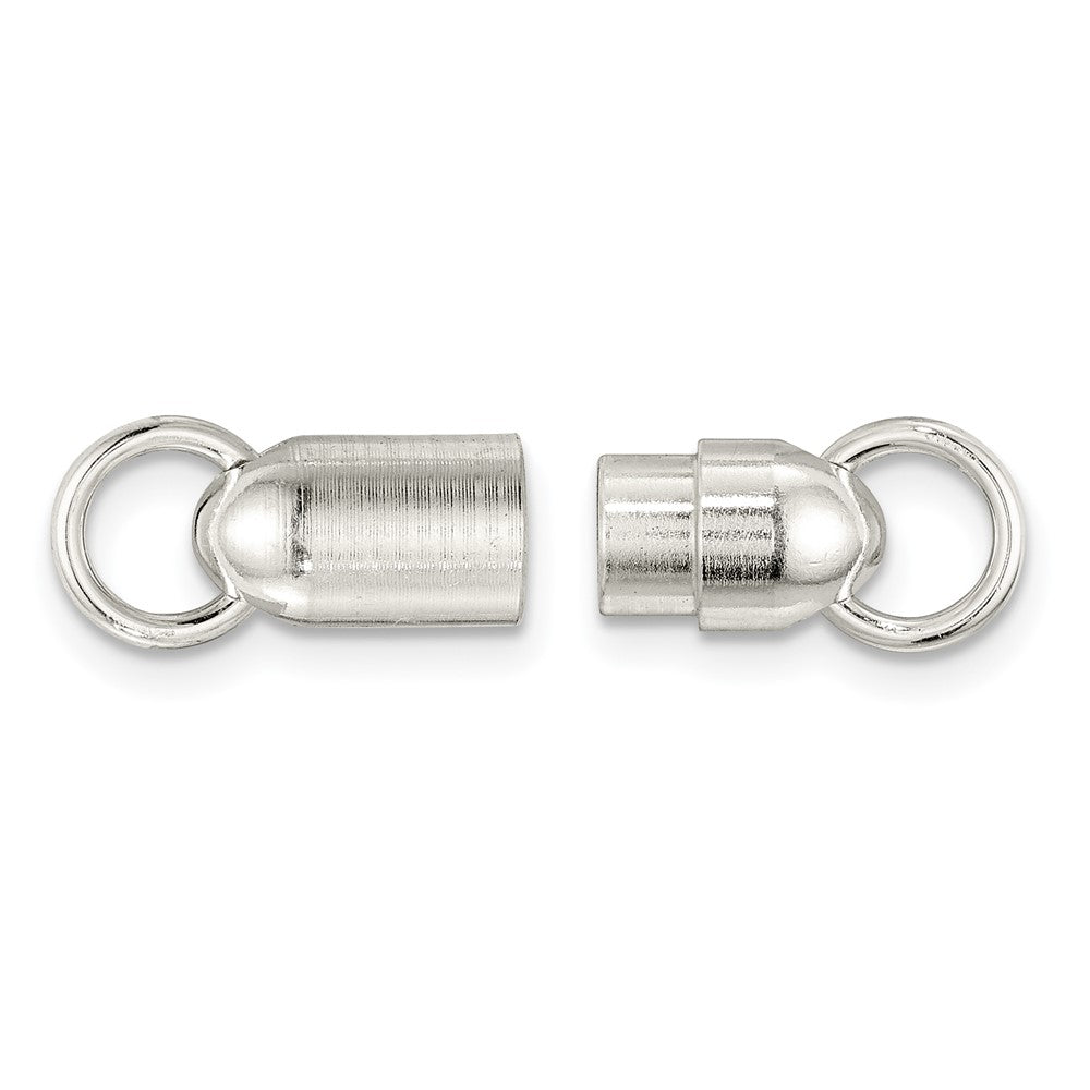 Sterling Silver 13.9 x 5.4mm Polished Magnetic Clasp