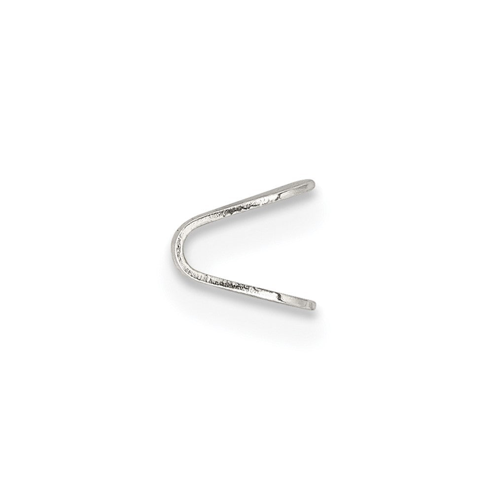 Sterling Silver 5.1 x 2.5mm Flat Solder Flush Endcap