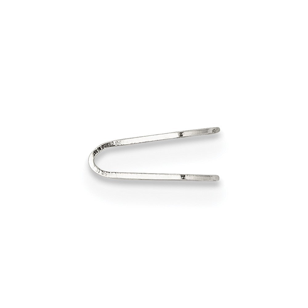 Sterling Silver 7.4 x 4mm Flat Solder Flush Endcap