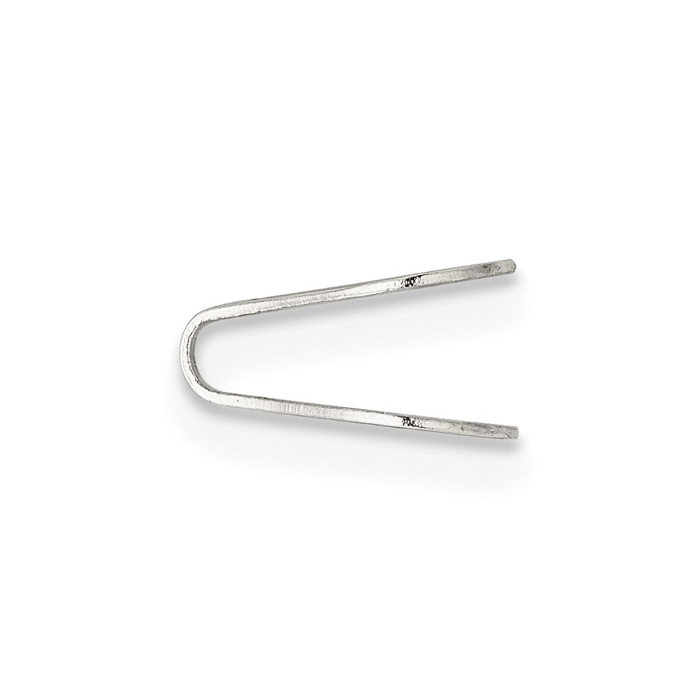 Sterling Silver 8.9 x 7mm Flat Solder Flush Endcap