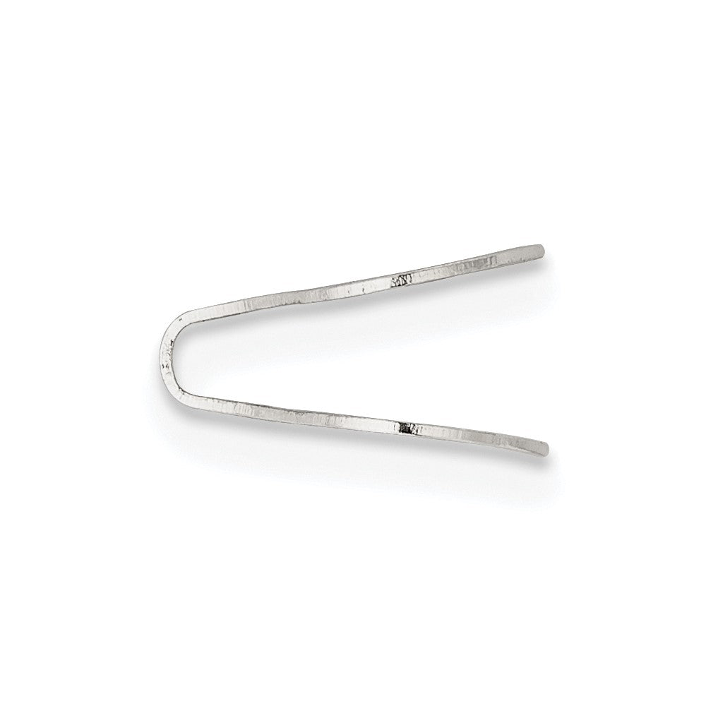 Sterling Silver 9.8 x 11.9mm Flat Solder Flush Endcap