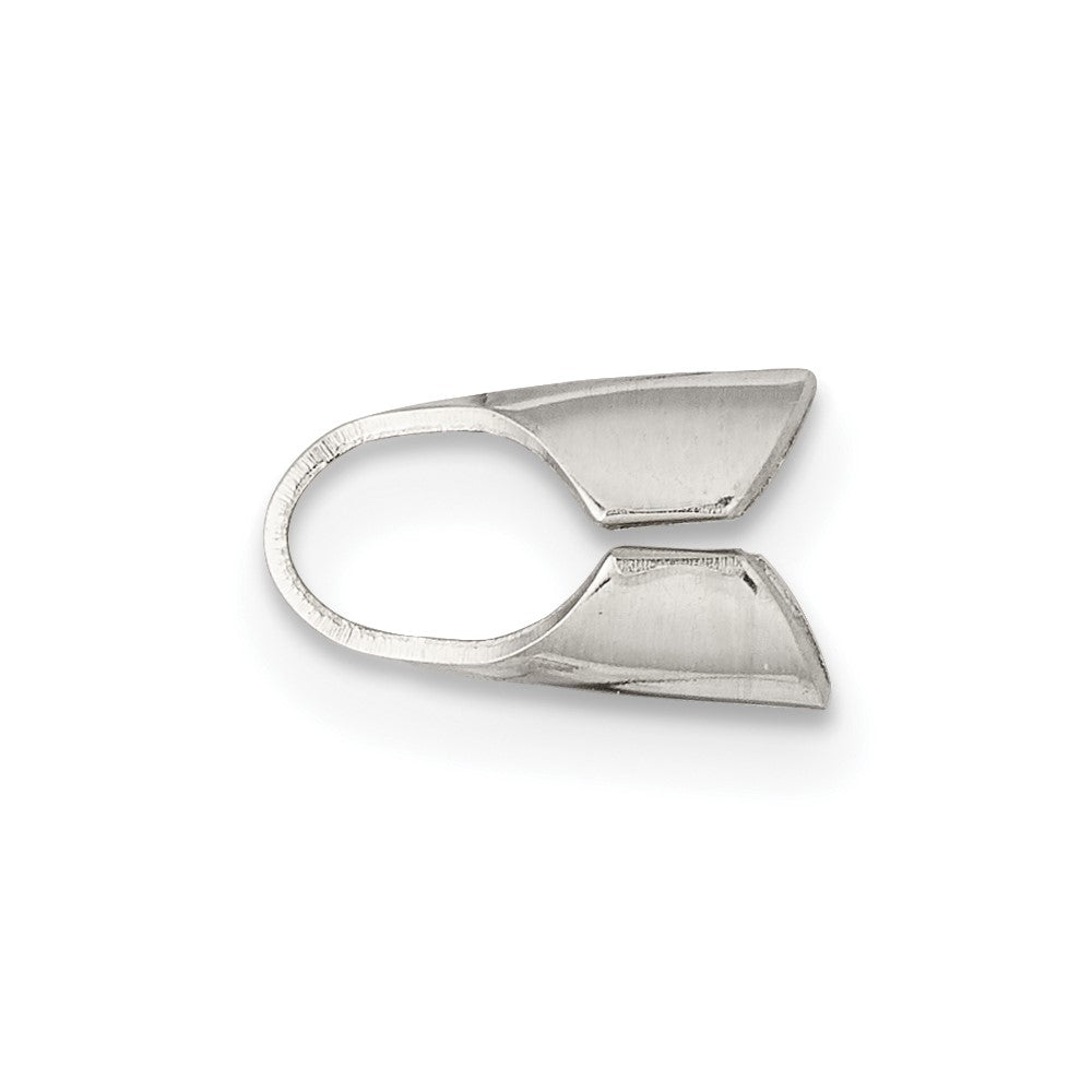 Sterling Silver 9 x 4.7mm Round Solder Flush Endcap