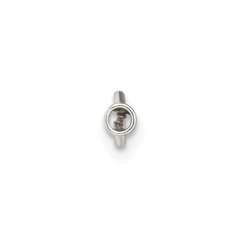 Sterling Silver 8.2 x 2.3mm Crimp End