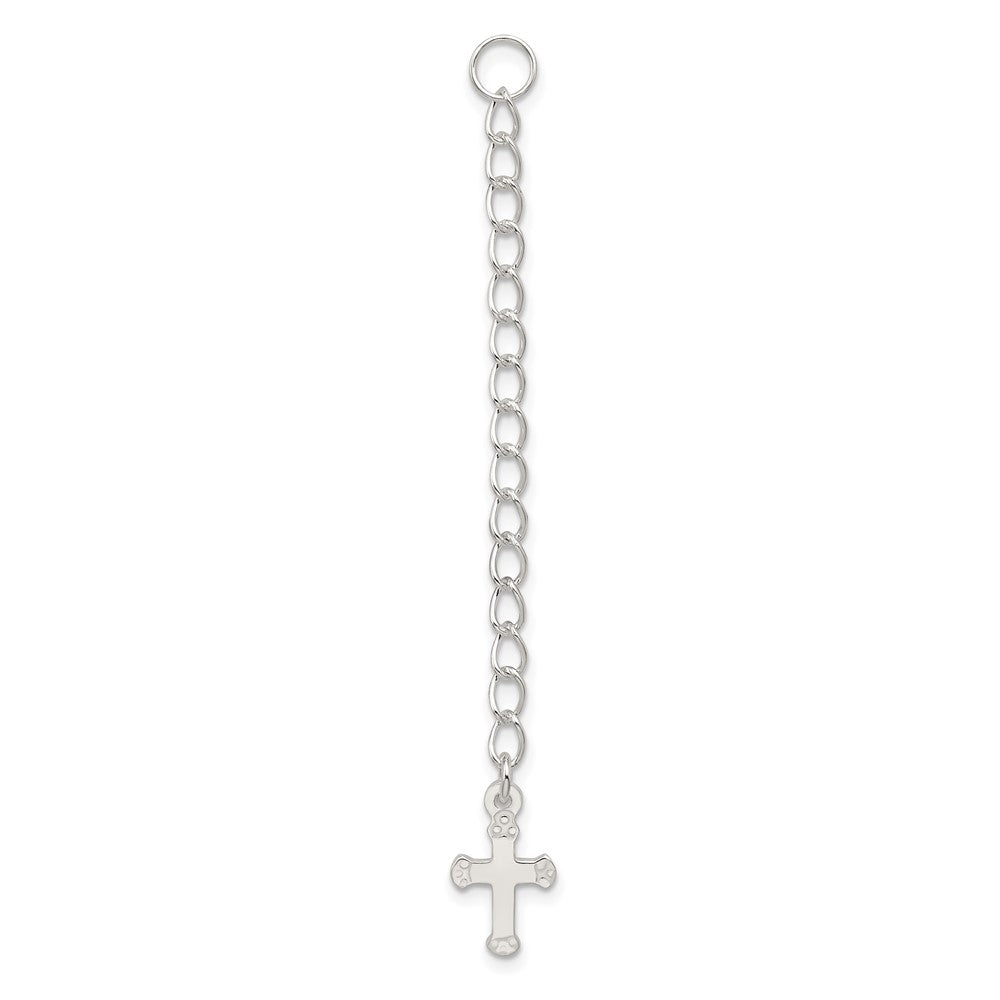 Sterling Silver Cross 2 inch Chain Extender