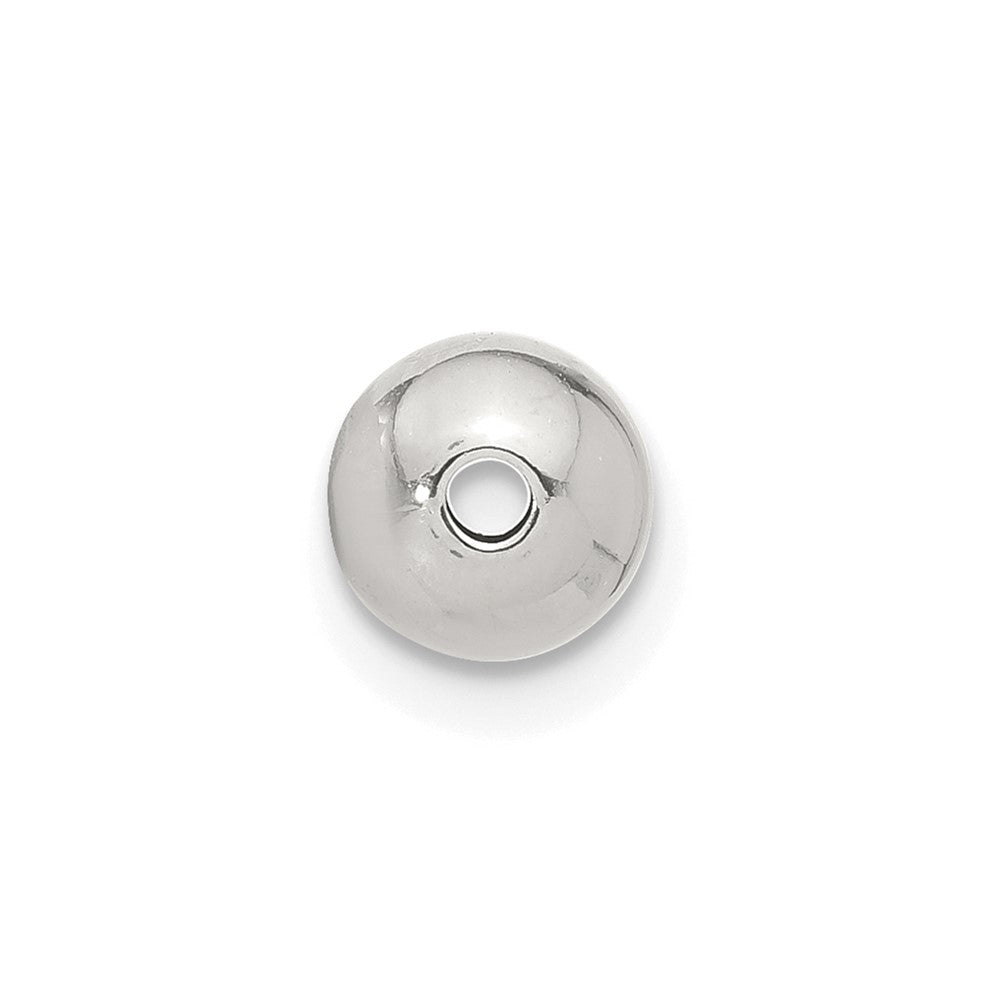 Sterling Silver 6.0mm Polished Medium Hole Bead