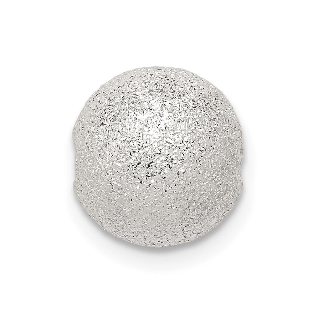 Sterling Silver 10.0mm Laser Bead