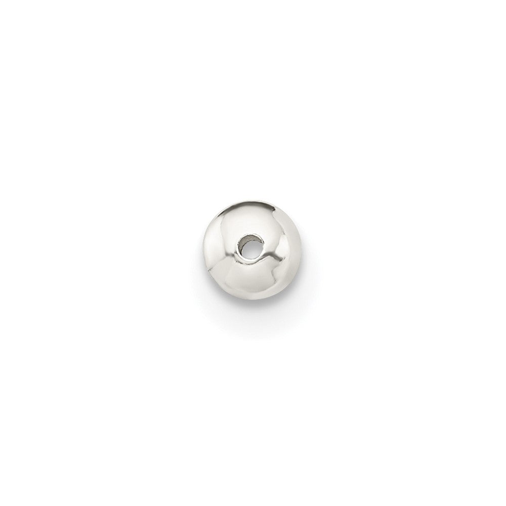 Sterling Silver 3.3 x 2mm Polished Saucer Bead