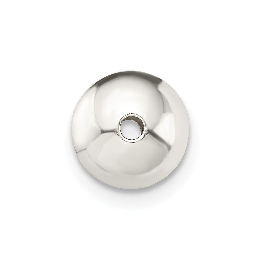 Sterling Silver 8 x 5.2mm Polished Saucer Bead