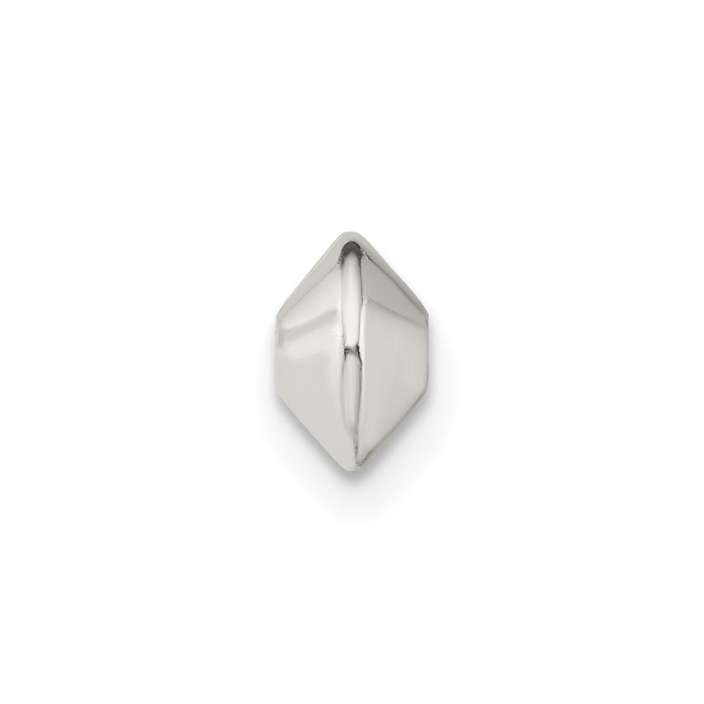 Sterling Silver 6 x 4.5mm Polished Saucer Bead