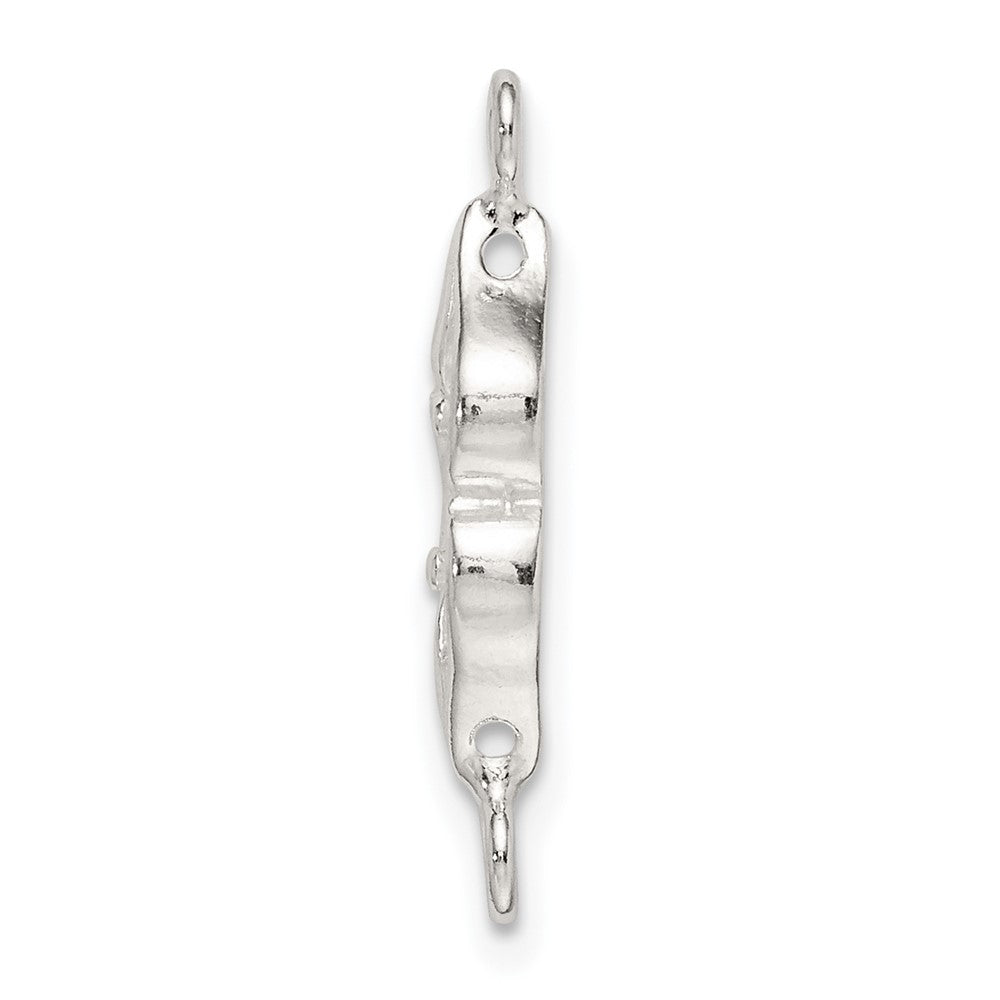 Sterling Silver 20.1 x 6.6mm Polished Casted Component Link