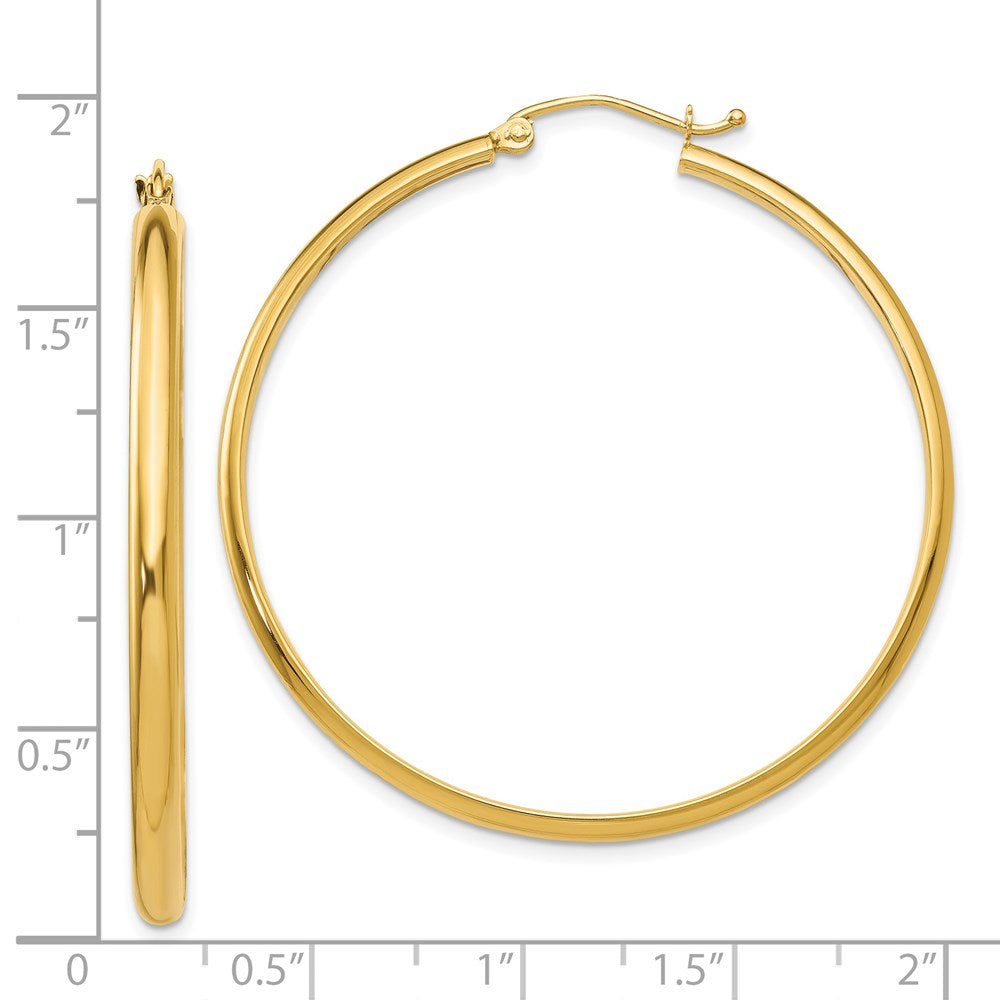 14k Polished Hoop Earring