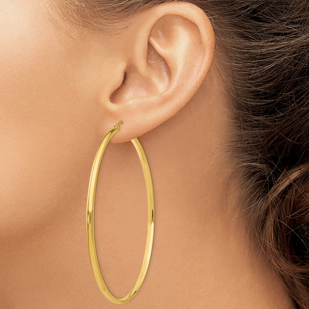 14k Polished Hoop Earring