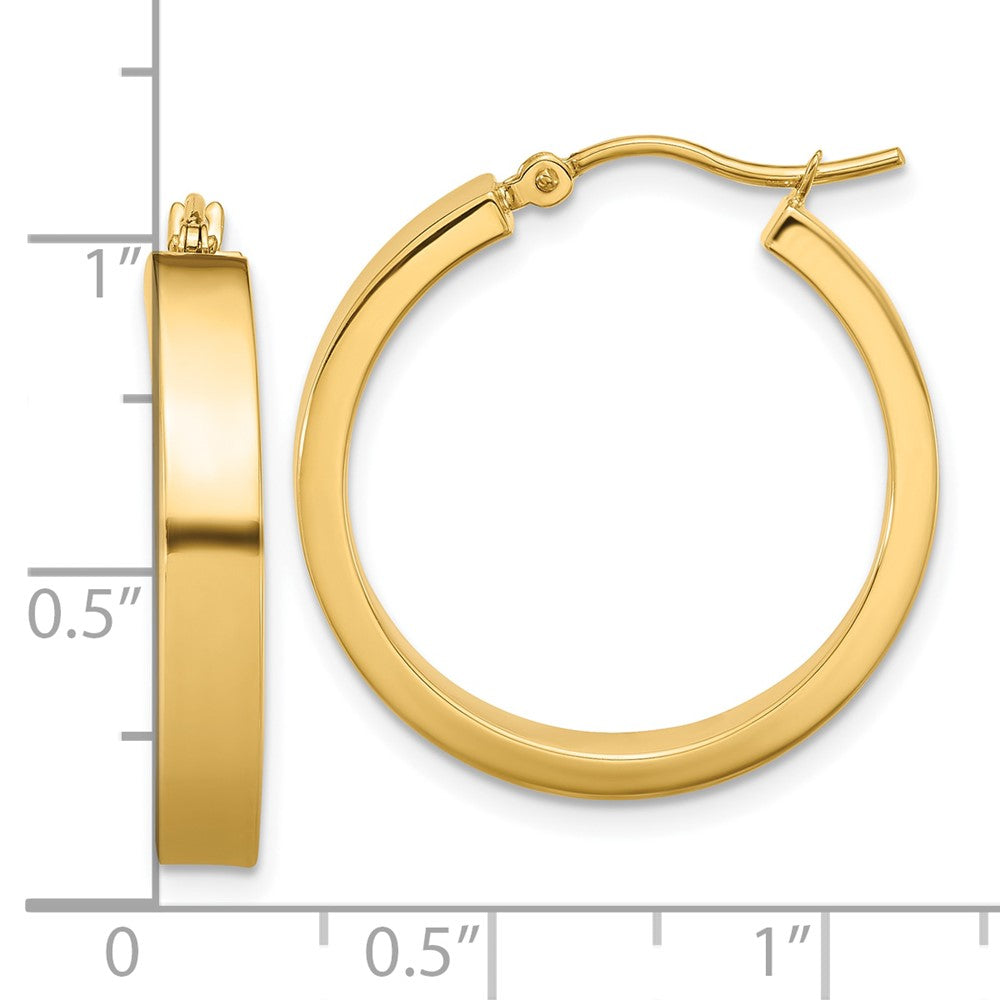 14k Polished Hoop Earring