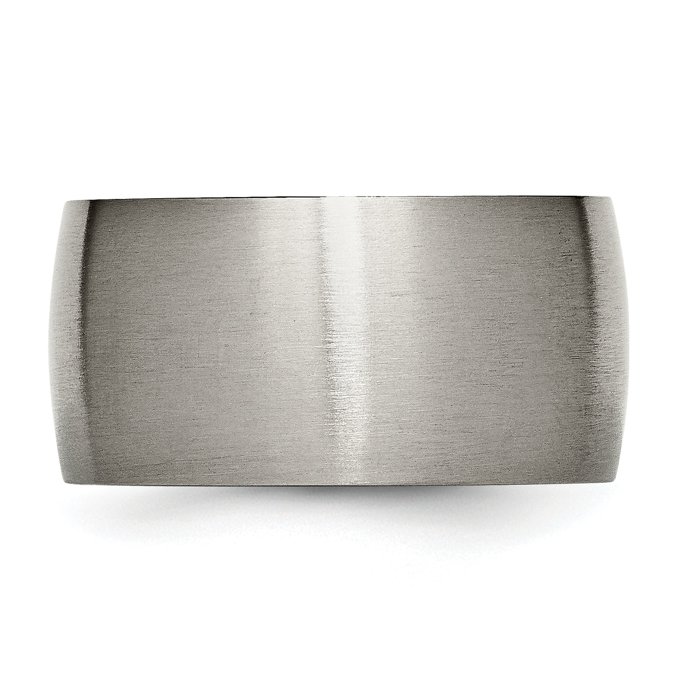 Chisel Titanium Brushed 12mm Half Round Band