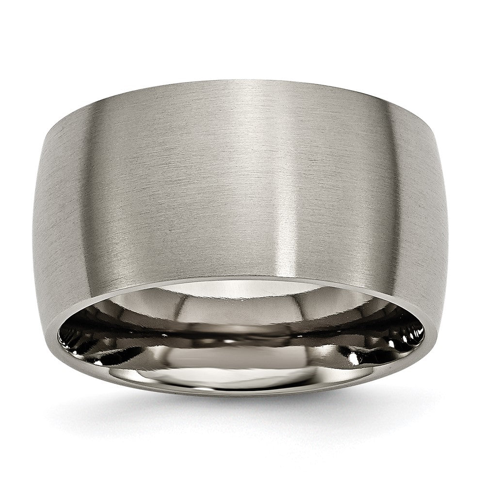 Chisel Titanium Brushed 12mm Half Round Band