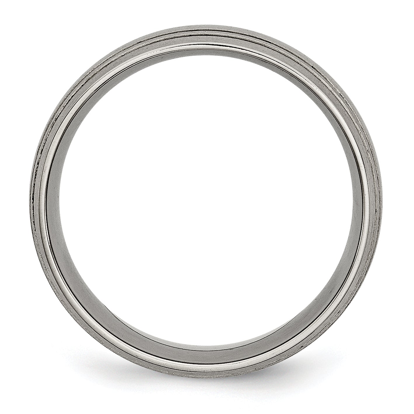 Chisel Titanium Brushed Center 8mm Grooved Band
