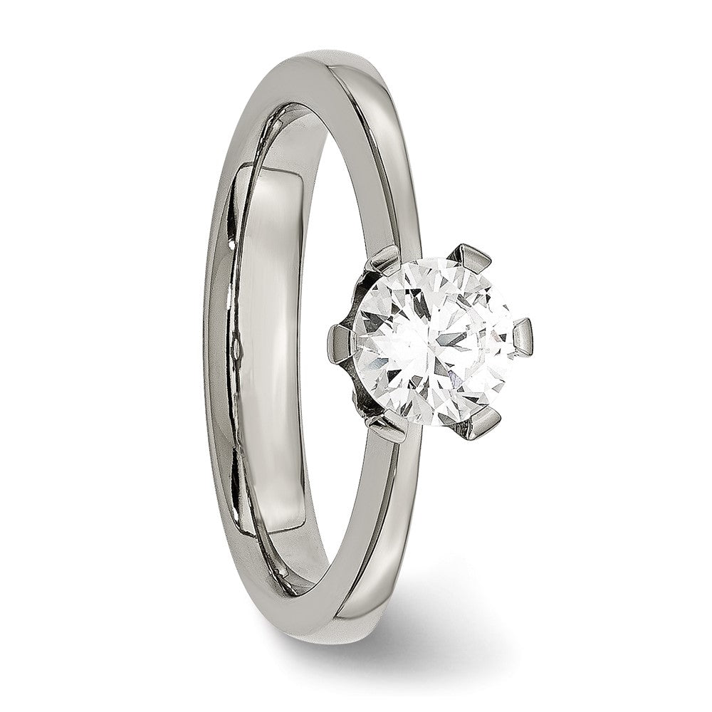 Titanium CZ Ring