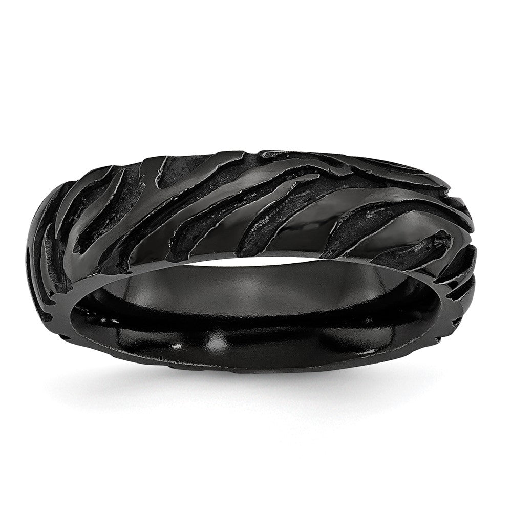 Titanium Black Ti Safari Domed 6.50mm Band