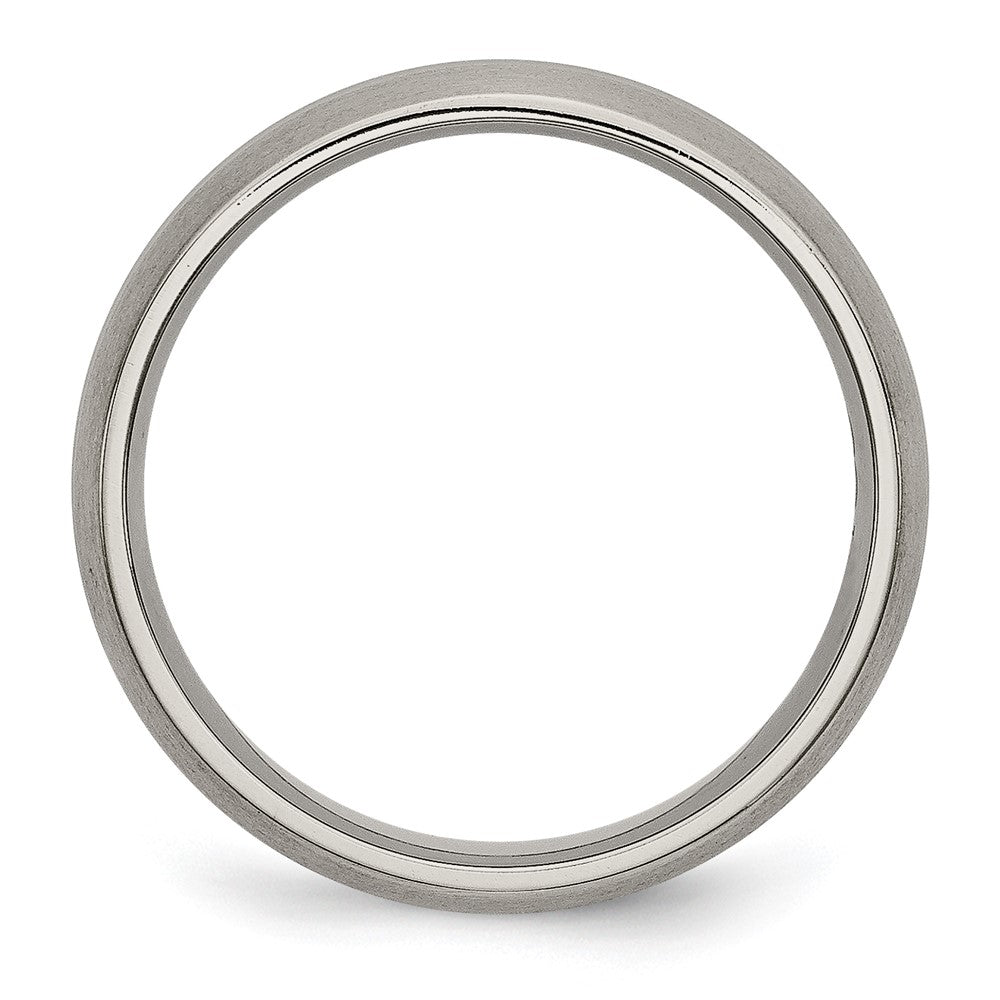 Chisel Titanium Brushed Center 6mm Grooved Band