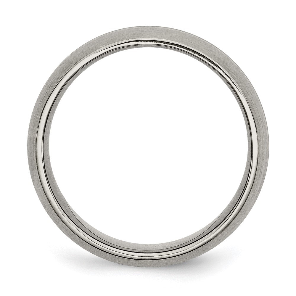 Chisel Titanium Brushed Center 8mm Grooved Band