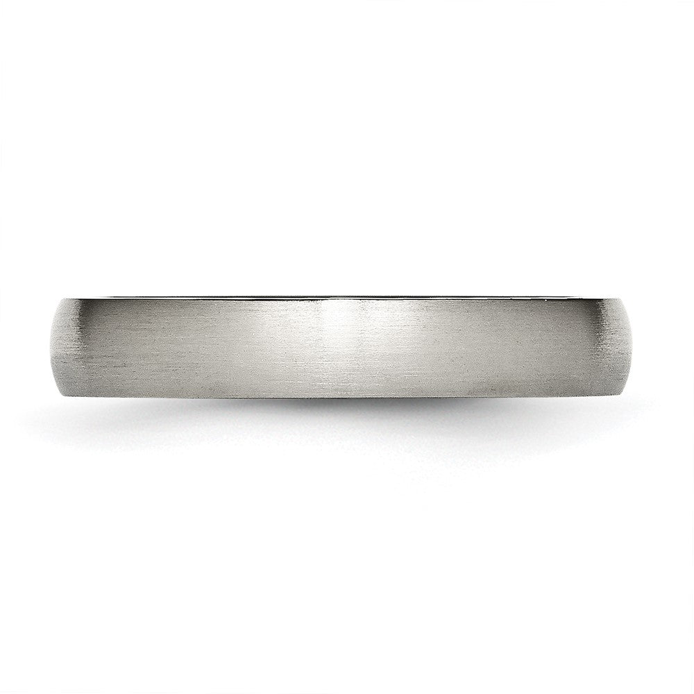 Chisel Titanium Brushed 4mm Half Round Band