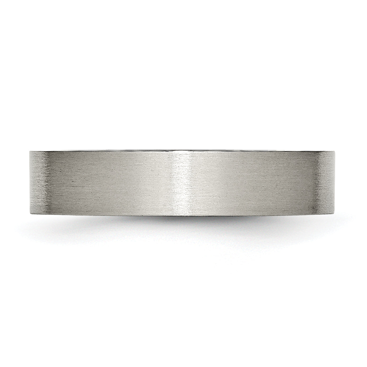 Chisel Titanium Brushed 5mm Flat Band