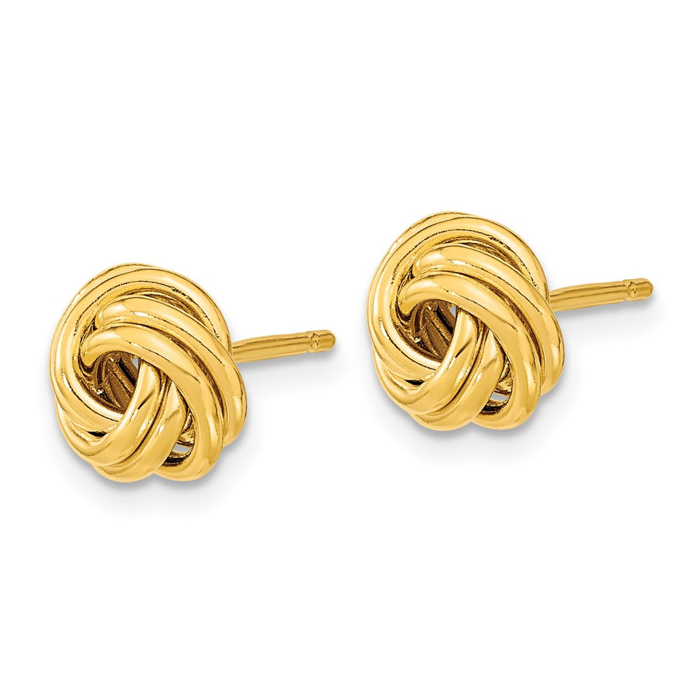 14k Polished Love Knot Post Earrings