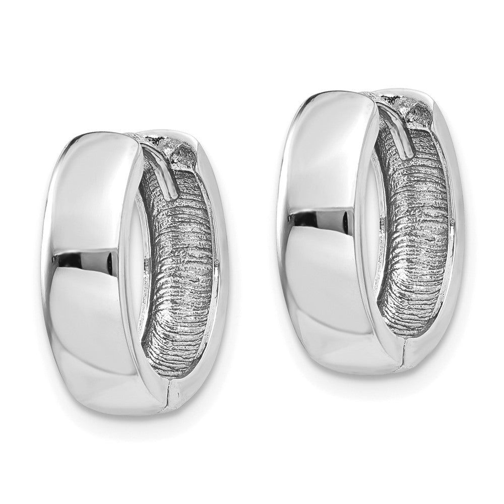 14k White Gold Hinged Earrings