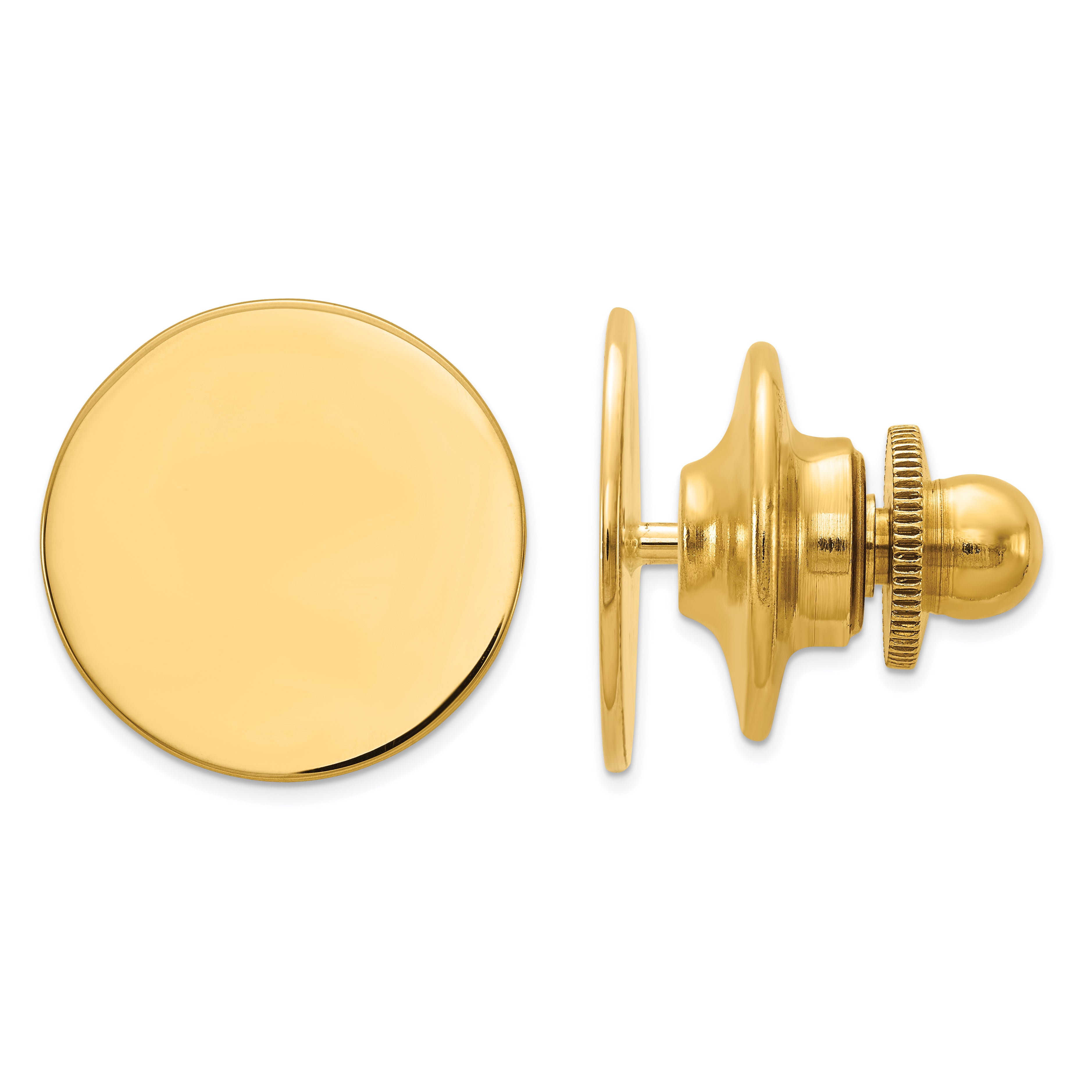 14K Men'S Circular Tie Tac