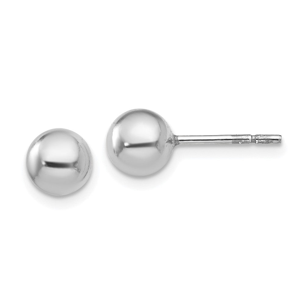 Sterling Silve 6mm Polished Ball Post Earrings